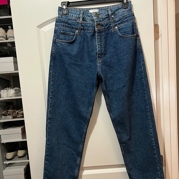 SANDRO Trompe L’œil Mom Jeans size 40 - Picture 6 of 7